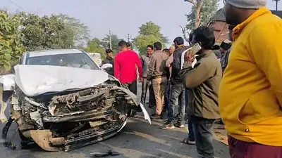 महाकुंभ के लिए जा रहे कांग्रेस विधायक के परिवार को कुचला ट्रक ने  पत्नी बेटी समेत आठ लोग घायल  दो गंभीर