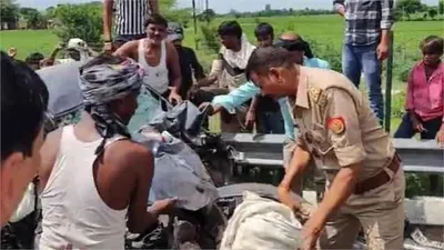 अपने पिता का श्राद्ध करने जा रहा था परिवार  हादसे में चार लोगों की हो गई मौत  जिंदा बची मासूम