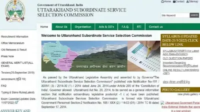 उत्तराखंड uksssc में निकली सरकारी नौकरियां